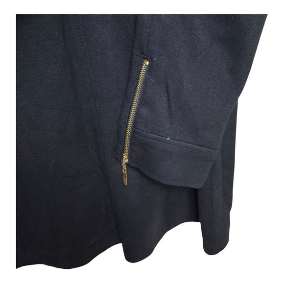 INC International Concepts Black Utility Style Jacket Zipper Pocket Women XL - Picture 4 of 6